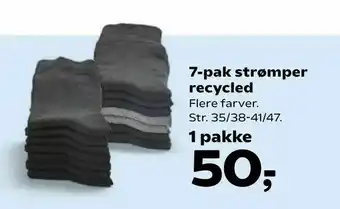 Kvickly 7-pak strømper recycled tilbud