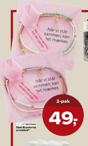 Kvickly Støt Brysterne armbånd tilbud