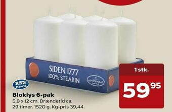 SuperBrugsen Bloklys 6-pak tilbud