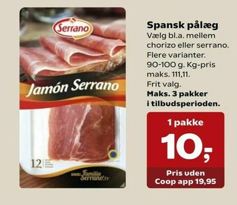 SuperBrugsen Spansk pålæg tilbud