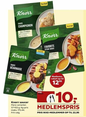 SuperBrugsen Knorr saucer tilbud