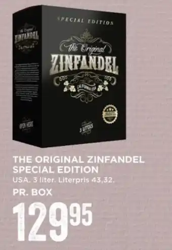 MENY THE ORIGINAL ZINFANDEL SPECIAL EDITION tilbud