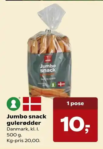 Jumbo snack gulerødder