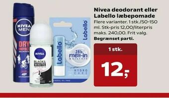 Nivea deodorant eller Labello læbepomade
