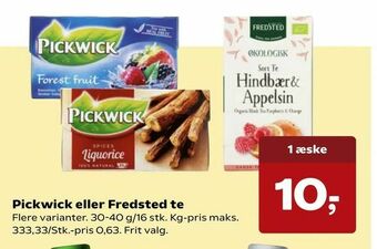 SuperBrugsen Pickwick eller Fredsted te tilbud