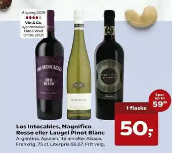 SuperBrugsen Los Intocables, Magnifico Rosso eller Laugel Pinot Blanc tilbud
