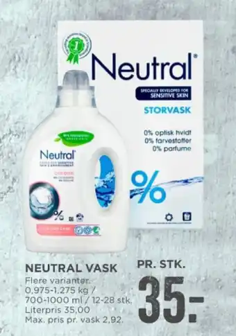MENY NEUTRAL VASK tilbud