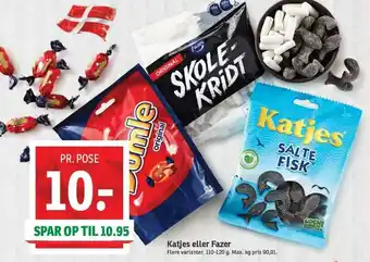 SPAR Katjes Eller Fazer 110-120g tilbud