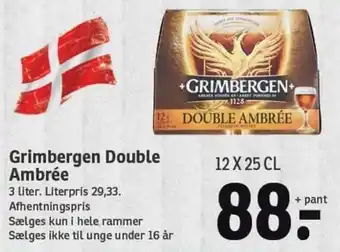 SPAR Grimbergen Double Ambrée tilbud