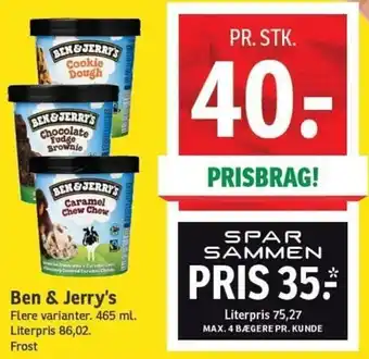 SPAR Ben&Jerry's 465ml tilbud