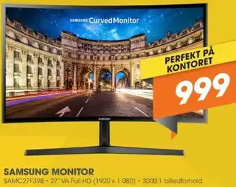 Expert Samsung Monitor SAMC27F398 tilbud