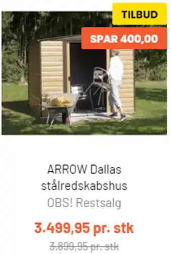 Arrow Dallas Stålredskabshus