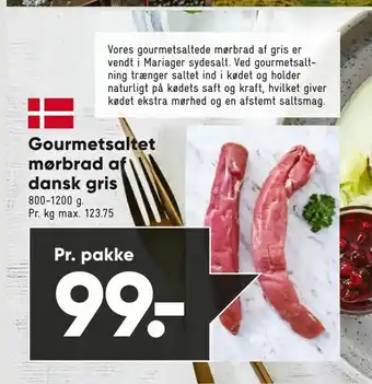 Bilka Gourmetsaltet mørbrad af dansk gris tilbud