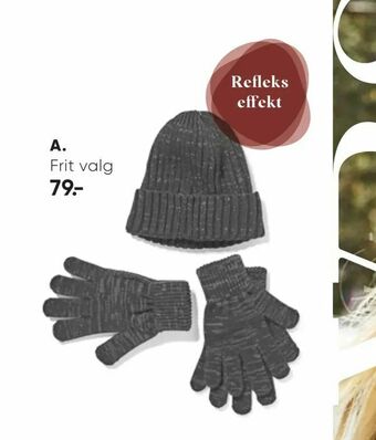 Bilka Hue eller 2-pak handsker med refleks effekt til børn og voksne tilbud