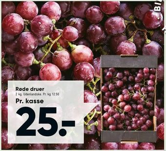 Bilka Røde druer tilbud