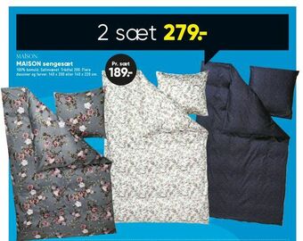 Bilka MAISON sengesæt tilbud