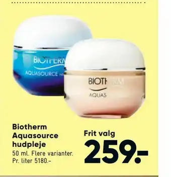 Bilka Biotherm Aquasource hudpleje tilbud