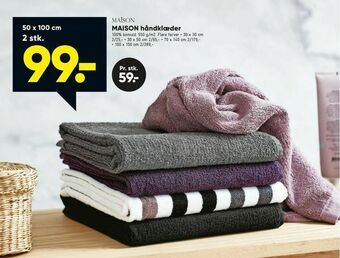 Bilka MAISON håndklæder tilbud
