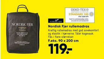 Bilka Nordisk Fjer rullemadras tilbud