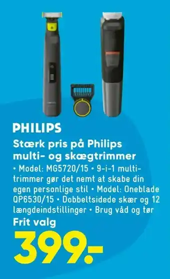 Bilka Stærk pris på Philips multi- og skægtrimmer tilbud