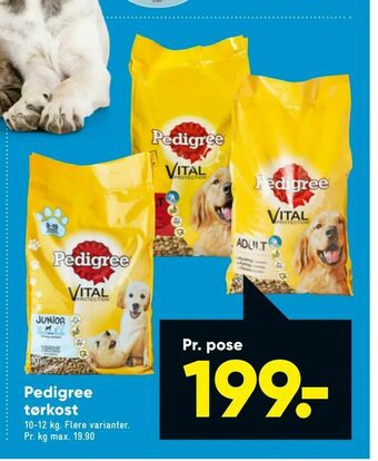 Bilka Pedigree tørkost tilbud