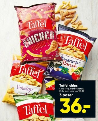 Bilka Taffel chips tilbud