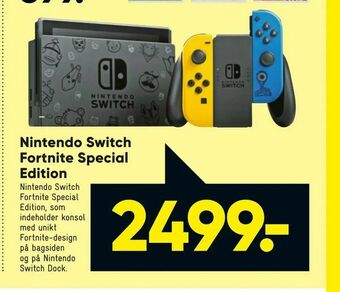 Bilka Nintendo Switch Fortnite Special Edition tilbud