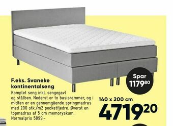 Svaneke kontinentalseng