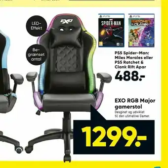 Bilka EXO RGB Major gamerstol tilbud