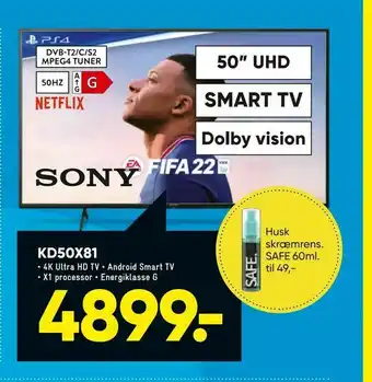 Bilka Sony Kd50x81 tilbud