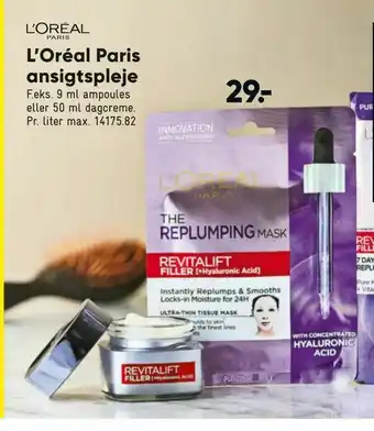 Bilka L'Oréal Paris ansigtspleje tilbud