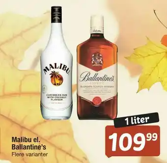 Fakta Tyskland Malibu el. Ballantine's tilbud