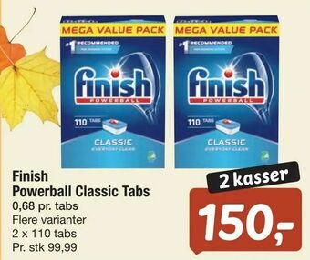 Fakta Tyskland Finish Powerball Classic Tabs tilbud