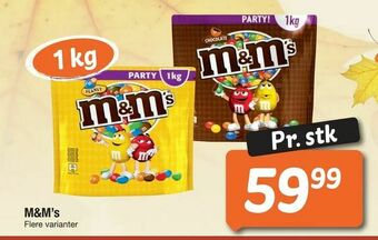 Fakta Tyskland M&M's tilbud