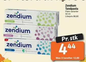 Fakta Tyskland Zendium Tandpasta tilbud