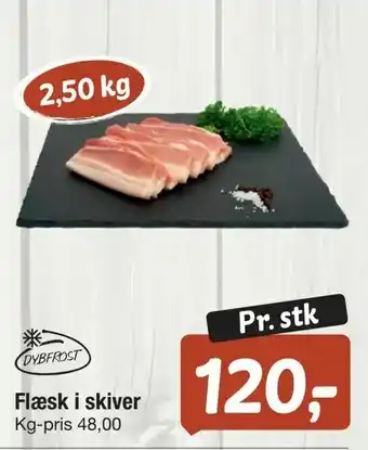 Flæsk i skiver