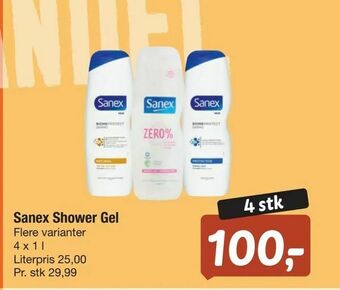 Fakta Tyskland Sanex Shower Gel tilbud
