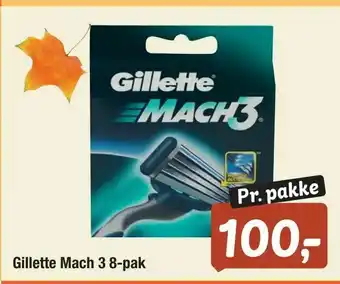 Fakta Tyskland Gillette Mach 3 8-pak tilbud