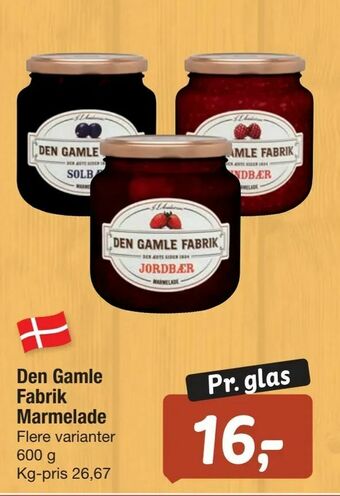 Fakta Tyskland Den Gamle Fabrik Marmelade tilbud