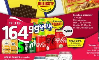 Fleggaard Coca Cola produkter tilbud