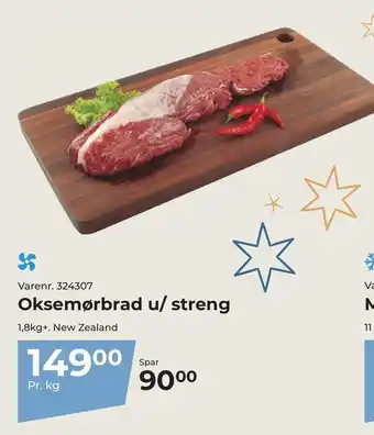 Oksemørbrad u/ streng