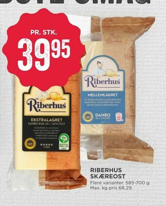 MENY Riberhus skæreost tilbud