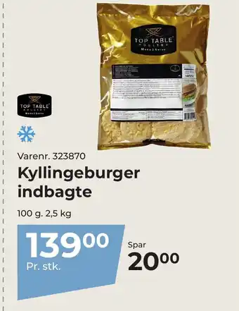 Kyllingeburger indbagte