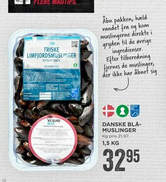 Danske blåmuslinger