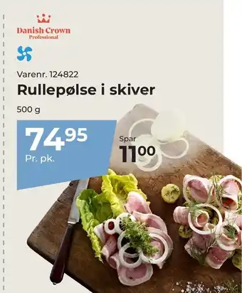 Rullepølse i skiver
