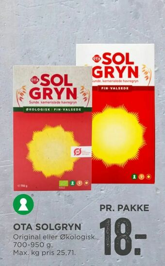 MENY Ota solgryn tilbud