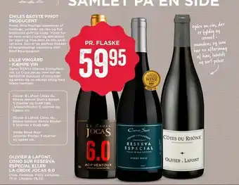 MENY Olivier & lafont, cono sur reserva especial eller la croix jocas 6,0 tilbud