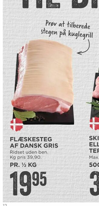 MENY Flæskesteg af dansk gris tilbud
