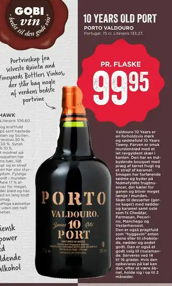 MENY 10 years old port porto valdouro tilbud