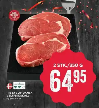 MENY RIB EYE AF DANSK VELFÆRDSKALV tilbud
